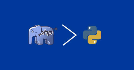 PHP tốt hơn Python ở mảng lập trình web